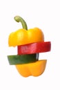 Composite colored pepper
