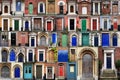 COMPOSITE OF FRONT DOORS Royalty Free Stock Photo