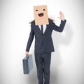 Composite image of anonymous businessman Royalty Free Stock Photo