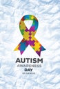 Composite image of autism awareness day Royalty Free Stock Photo