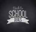 Composite image of back to school deals message