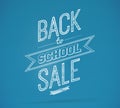 Composite image of back to school sale message Royalty Free Stock Photo