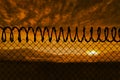 Composite image of barbed wire fence by white background 3d Royalty Free Stock Photo