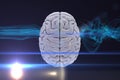 Composite image of brain Royalty Free Stock Photo