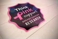 Composite image of breast cancer awareness message Royalty Free Stock Photo