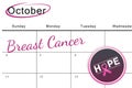 Composite image of breast cancer awareness message on poster Royalty Free Stock Photo