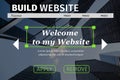 Composite image of build site interface