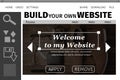 Composite image of build website interface Royalty Free Stock Photo