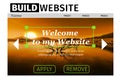 Composite image of build website interface Royalty Free Stock Photo