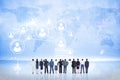 Composite image of business team Royalty Free Stock Photo