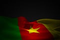 Composite image of cameroon flag waving