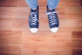 Composite image of casual shoes Royalty Free Stock Photo