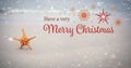 Composite image of christmas card Royalty Free Stock Photo