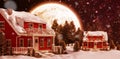 Composite image of christmas snow falling