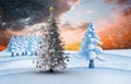 Composite image of christmas tree