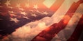 Composite image of close up of the us flag Royalty Free Stock Photo