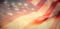 Composite image of close up of the us flag Royalty Free Stock Photo