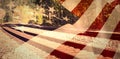 Composite image of close up of the us flag Royalty Free Stock Photo