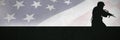 Composite image of close up of the us flag Royalty Free Stock Photo