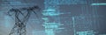 Composite image of composite image of binary codes Royalty Free Stock Photo