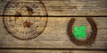 Composite image of composite image of st patrick day with recycling symbol Royalty Free Stock Photo