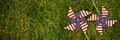 Composite image of 3d image composite of pinwheel with american flag pattern Royalty Free Stock Photo