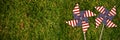 Composite image of 3d image composite of pinwheel with american flag pattern Royalty Free Stock Photo