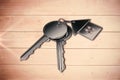 Composite image of digital composite image of keys Royalty Free Stock Photo