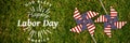 Composite image of digital composite image of happy labor day and god bless america text Royalty Free Stock Photo