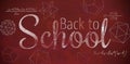 Composite image of digital image of back to school text Royalty Free Stock Photo