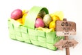 Composite image of easter egg hunt sign Royalty Free Stock Photo