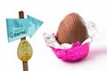 Composite image of easter egg hunt sign Royalty Free Stock Photo