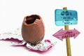 Composite image of easter egg hunt sign Royalty Free Stock Photo