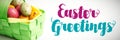 Composite image of easter greeting Royalty Free Stock Photo