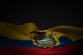 Composite image of ecuador flag waving
