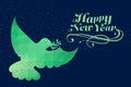 Composite image of elegant happy new year