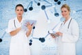 Composite image of female medical team Royalty Free Stock Photo