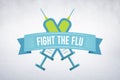 Composite image of fight the flu Royalty Free Stock Photo