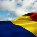 Composite image of flag of romania Royalty Free Stock Photo