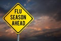 Composite image of flu season ahead Royalty Free Stock Photo