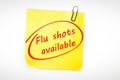 Composite image of flu shots available Royalty Free Stock Photo
