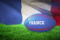 Composite image of france rugby ball