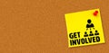 Composite image of get involved Royalty Free Stock Photo