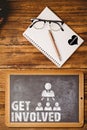Composite image of get involved Royalty Free Stock Photo