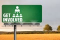 Composite image of get involved Royalty Free Stock Photo