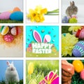Composite image of happy easter graphic Royalty Free Stock Photo