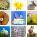 Composite image of happy easter greeting Royalty Free Stock Photo