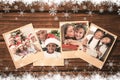 Composite image of happy family at christmas Royalty Free Stock Photo