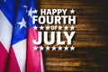 Composite image of happy fourth of july Royalty Free Stock Photo