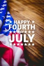 Composite image of happy fourth of july Royalty Free Stock Photo